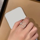 Dame ring med perle D2924 4