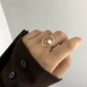 Dame ring med perle 2