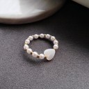 Dame ring med perler D2434 6