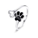 Dame ring med poteaftryk D1333 1