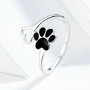 Dame ring med poteaftryk D1333 4