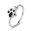 Dame ring med poteaftryk D2387 1