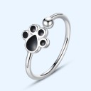 Dame ring med poteaftryk D2387 3