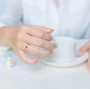 Dame ring med poteaftryk D2387 4