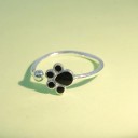 Dame ring med poteaftryk D2387 5