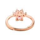 Dame ring med poteaftryk D2465 4