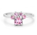 Dame ring med poteaftryk D2465 5