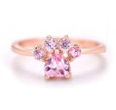 Dame ring med poteaftryk D2465 6