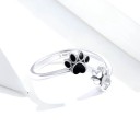 Dame ring med poteaftryk J429 2