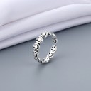 Dame ring med smilende ansigt D2416 6