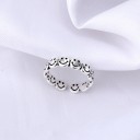 Dame ring med smilende ansigt D2416 3