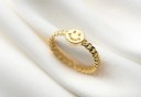 Dame ring med smilende ansigt D966 2