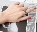 Dame ring med sommerfugl D1074 3