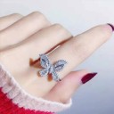 Dame ring med sommerfugl D1626 5