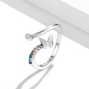 Dame ring med sommerfugl D2021 2