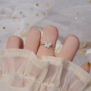 Dame ring med sommerfugl D2446 3