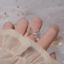 Dame ring med sommerfugl D2446 4