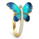 Dame ring med sommerfugl D2488 2