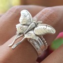 Dame ring med sommerfugl D2527 2
