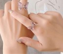 Dame ring med sommerfugl D2587 2