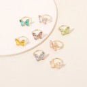 Dame ring med sommerfugl D2587 3