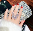Dame ring med sommerfugl D2597 1