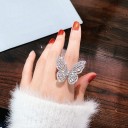 Dame ring med sommerfugl D2597 2