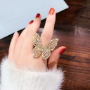 Dame ring med sommerfugl D2597 4