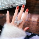 Dame ring med sommerfugl D2597 5