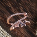 Dame ring med sommerfugl D2798 1