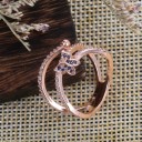 Dame ring med sommerfugl D2798 3