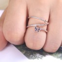 Dame ring med sommerfugl D2798 5