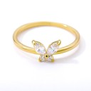 Dame ring med sommerfugl D2858 3