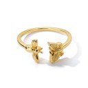 Dame ring med sommerfugl D2858 4
