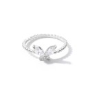 Dame ring med sommerfugl D2858 8