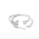 Dame ring med sommerfugl D2858 2