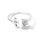 Dame ring med sommerfugl D2858 4