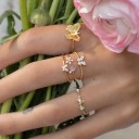 Dame ring med sommerfugl D2858 2