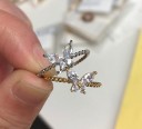 Dame ring med sommerfugl D2858 5