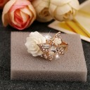 Dame ring med sommerfugl D2899 2