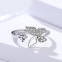 Dame ring med sommerfugl D2923 2