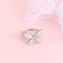 Dame ring med sommerfugl D2977 4