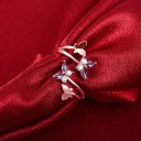 Dame ring med sommerfugle D1281 5
