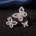 Dame ring med sommerfugle D2268 1