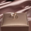 Dame ring med sommerfugle D2955 4