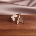 Dame ring med sommerfugle D2955 5