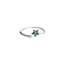 Dame ring med stjerne D1015 1