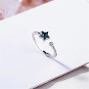 Dame ring med stjerne D1015 2