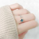 Dame ring med stjerne D1015 3