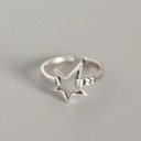 Dame ring med stjerne D1386 2